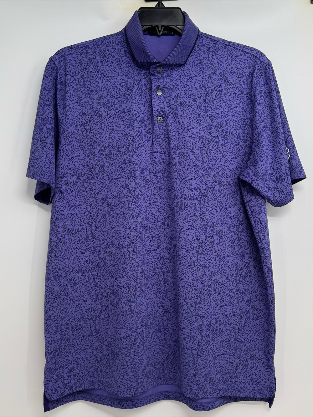 Greyson Polo Den of Thieves Large L Purple Golf - Picture 2 of 11